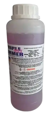 Purple Hammer Print Head Aggressive Cleaning Solution for DTF & DTG bottle with purple liquid, white label, cylindrical, cap.